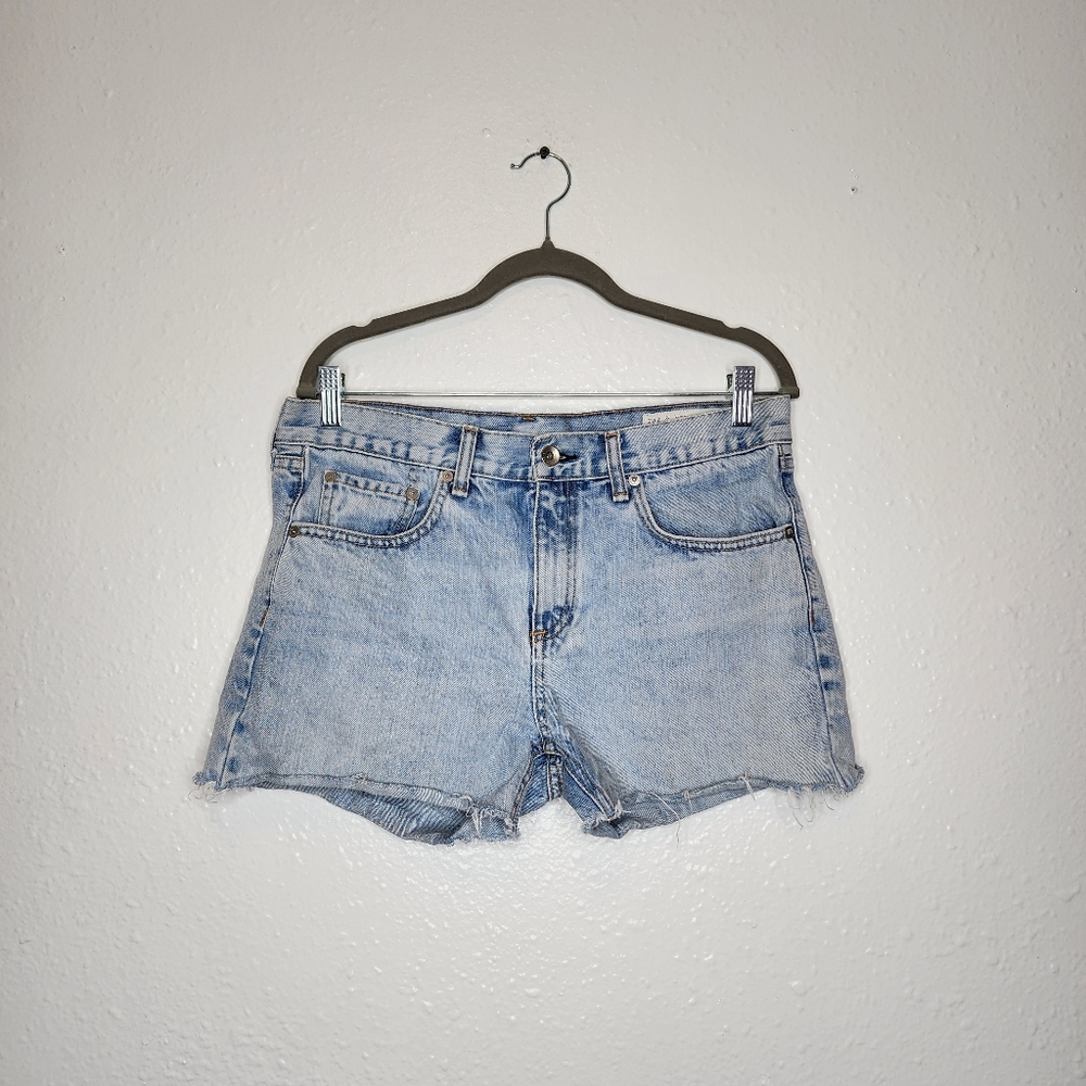 Rag & bone Raw Hem Denim Boyfriend Shorts Size 27
